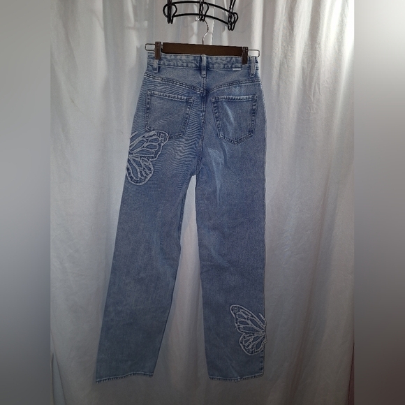 Pacson90s Boyfriend jeans butterfly print size 25 - Picture 5 of 5